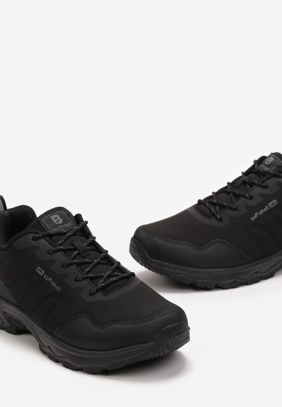 Czarne Buty Sportowe Przed Kostkę z Ozdobnymi Przeszyciami Vabilla 3