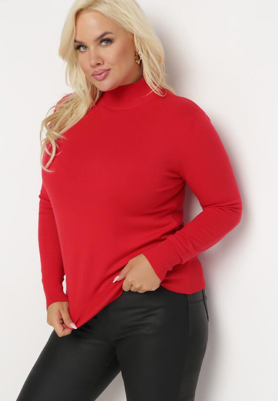 Czerwony Sweter z Golfem Erimessa 2