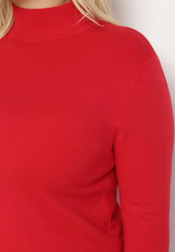 Czerwony Sweter z Golfem Erimessa 5