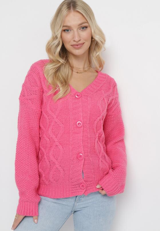 Cardigan Fucsia 2