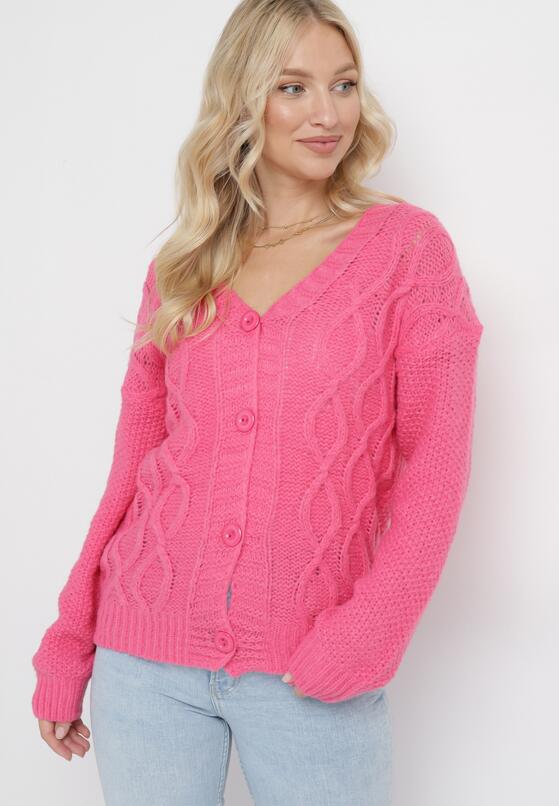 Cardigan Fucsia 4