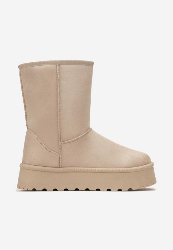 Jasnobeżowe Śniegowce na Platformie Borvale 3