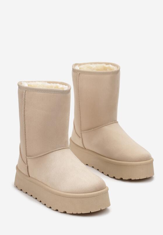 Jasnobeżowe Śniegowce na Platformie Borvale 4