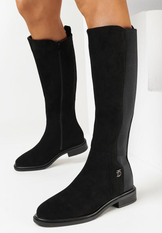 Fekete Lapossarkú csizma 1