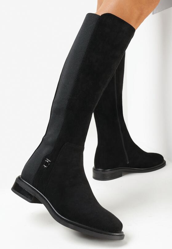 Fekete Lapossarkú csizma 2