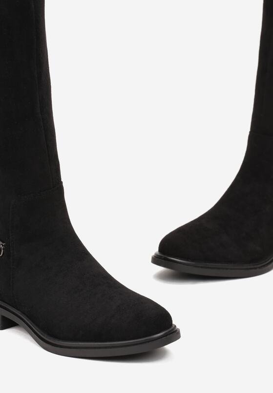 Fekete Lapossarkú csizma 5