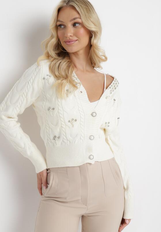 Cardigan Alb 1
