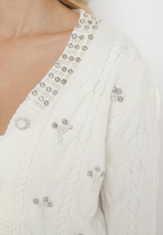Cardigan Alb 5