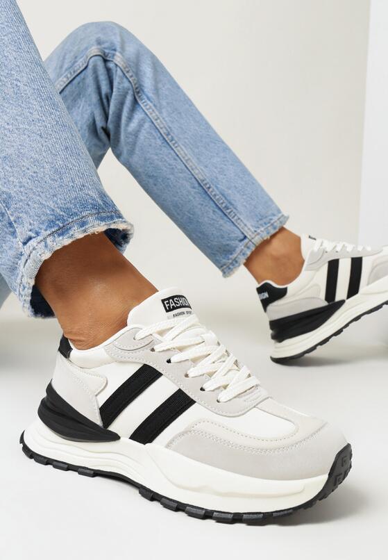 Sneakers Bej cu negru 1