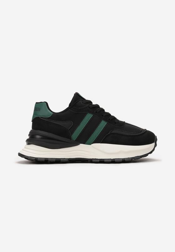 Sneakers Negru cu verde 3