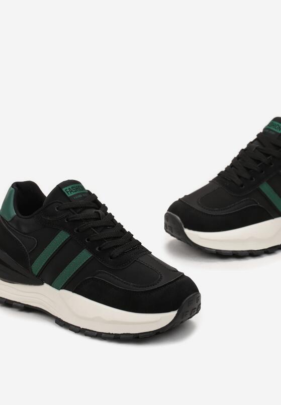 Sneakers Negru cu verde 5