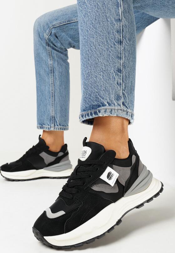 Sneakers Negru cu gri 1