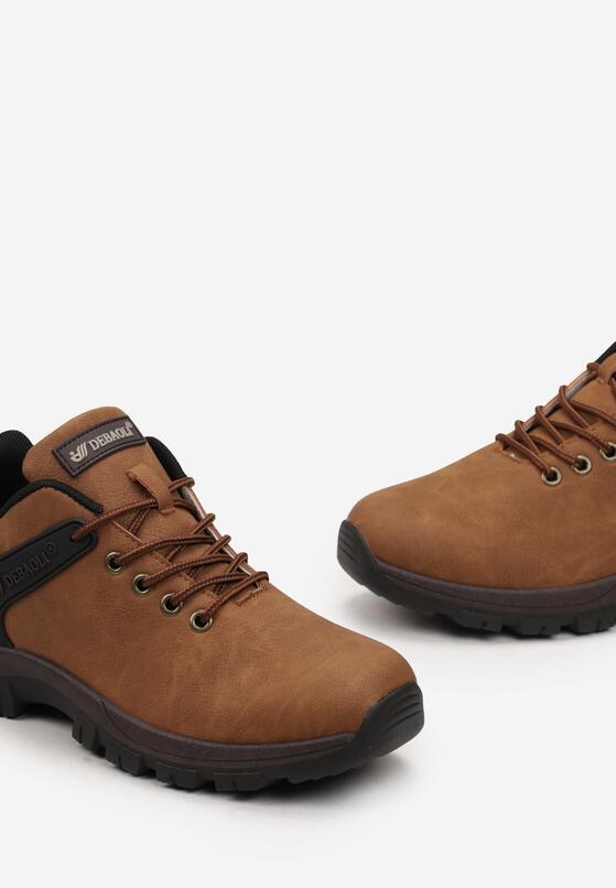 Brązowe Buty Trekkingowe z Krótką Sznurowaną Cholewką Apodite 3