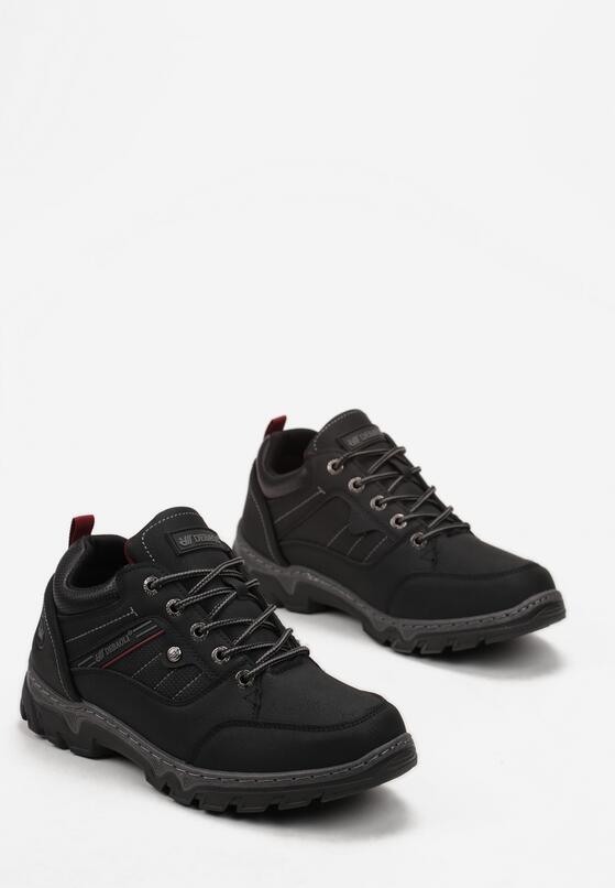 Czarne Buty Trekkingowe ze Sznurowaniem Gometti 2