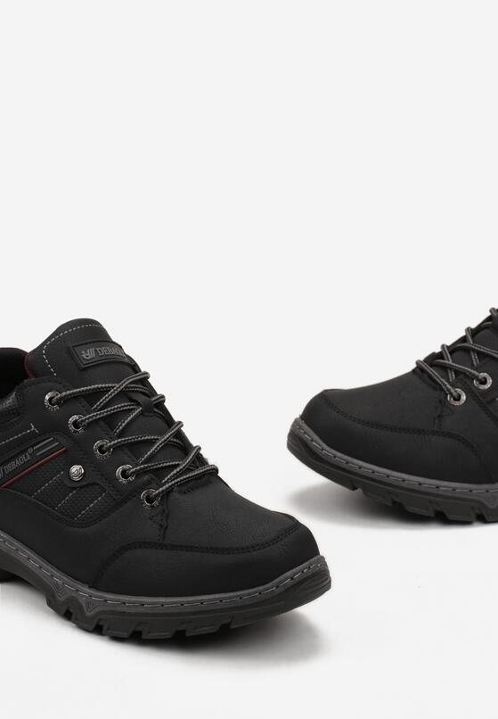 Czarne Buty Trekkingowe ze Sznurowaniem Gometti 3