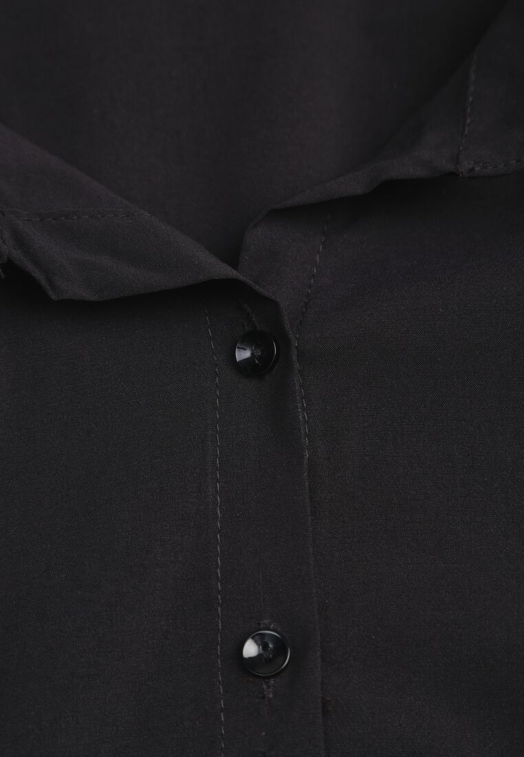 Czarna Koszula na Guziki Jejorra 8