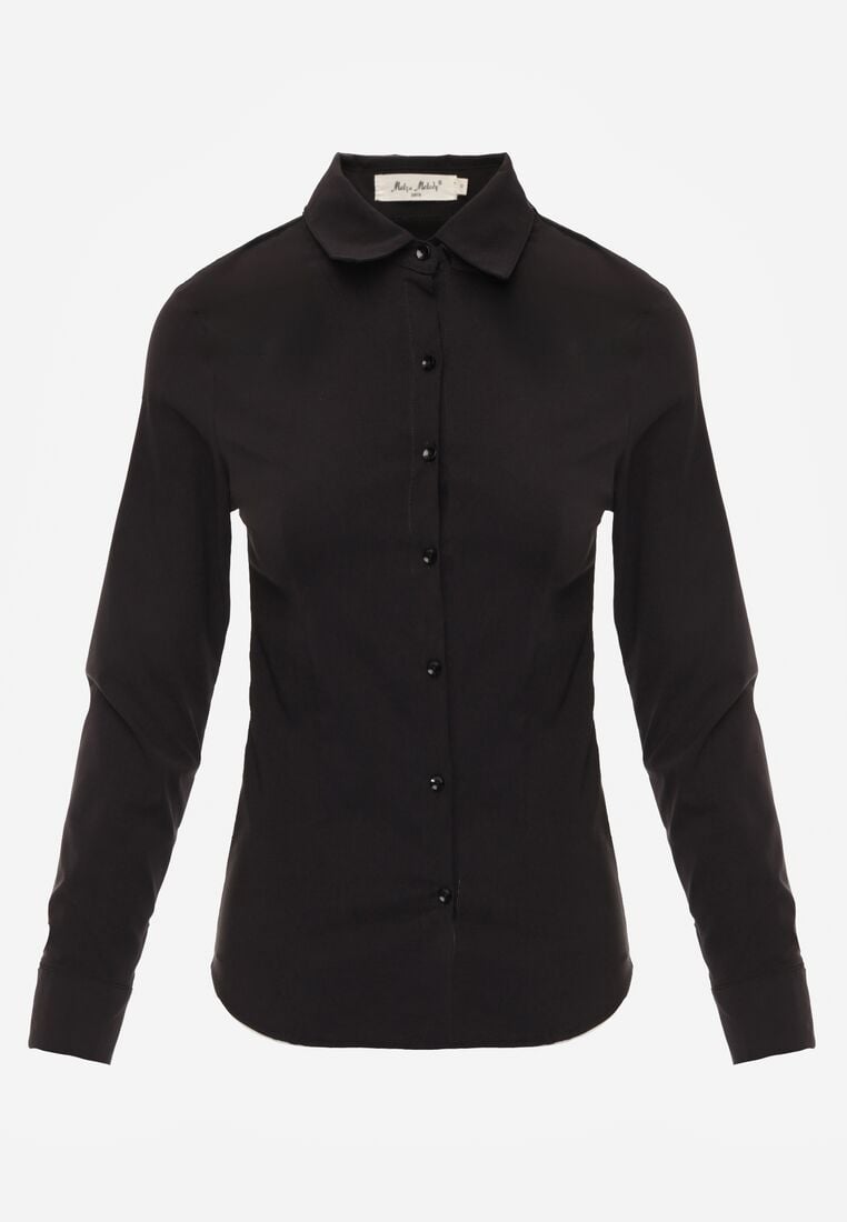 Czarna Koszula na Guziki Jejorra 6