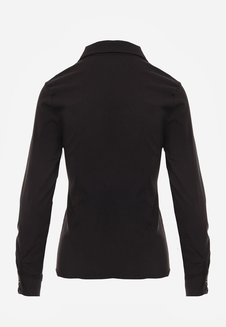 Czarna Koszula na Guziki Jejorra 7