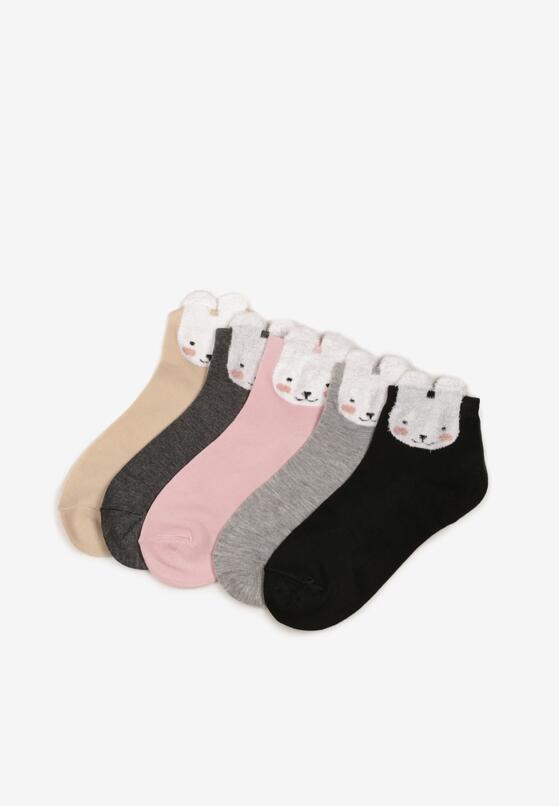 Wielokolorowe Bawełniane Skarpety 5-Pack Nayaka 2