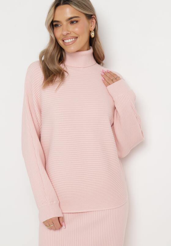 Różowy Golf z Luźnym Rękawem Canauto 4