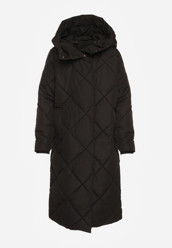 Czarna Kurtka z Geometrycznym Pikowaniem Johnatta 6