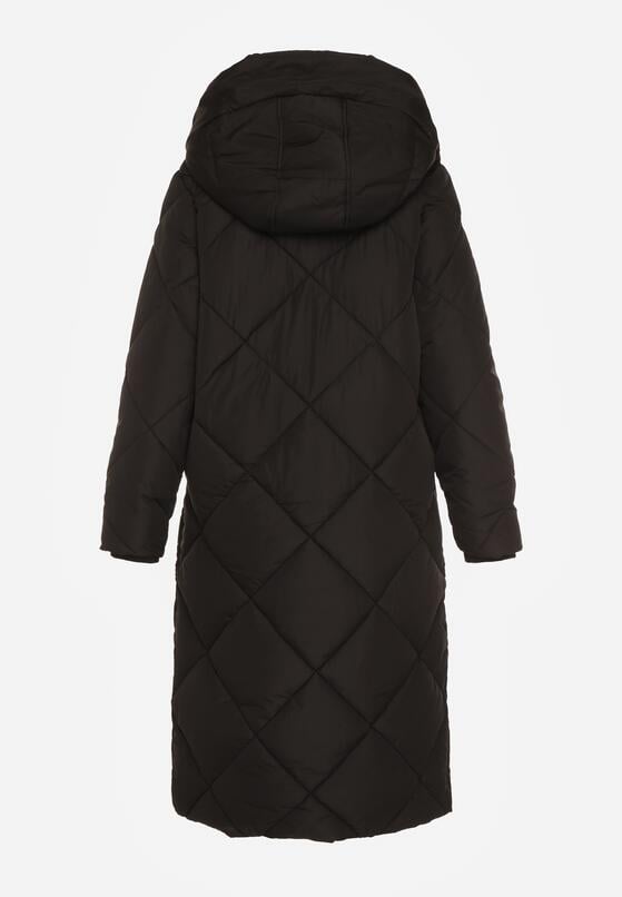 Czarna Kurtka z Geometrycznym Pikowaniem Johnatta 7