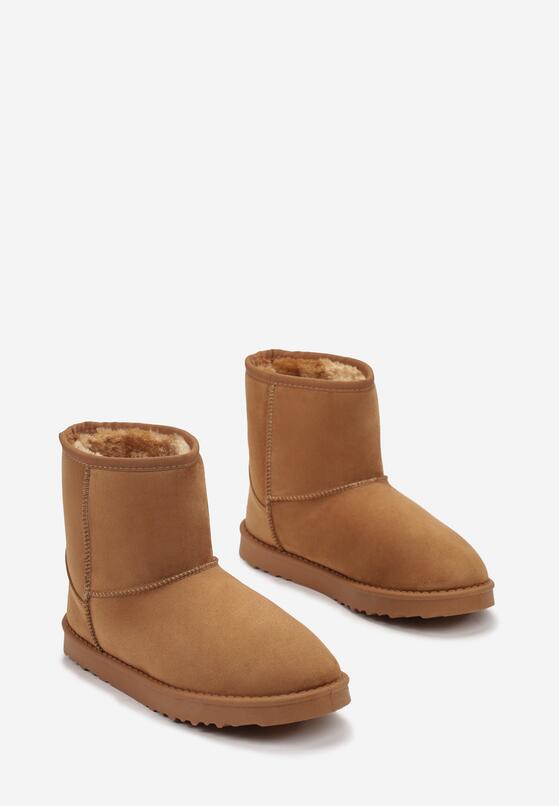 Brązowe Klasyczne Wsuwane Śniegowce z Ociepleniem Correxa 4