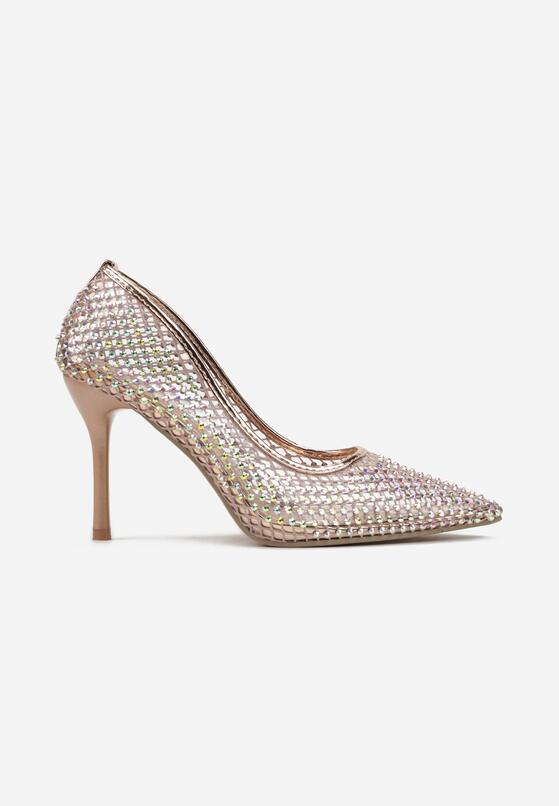 Pantofi stiletto Culoarea șampaniei 3