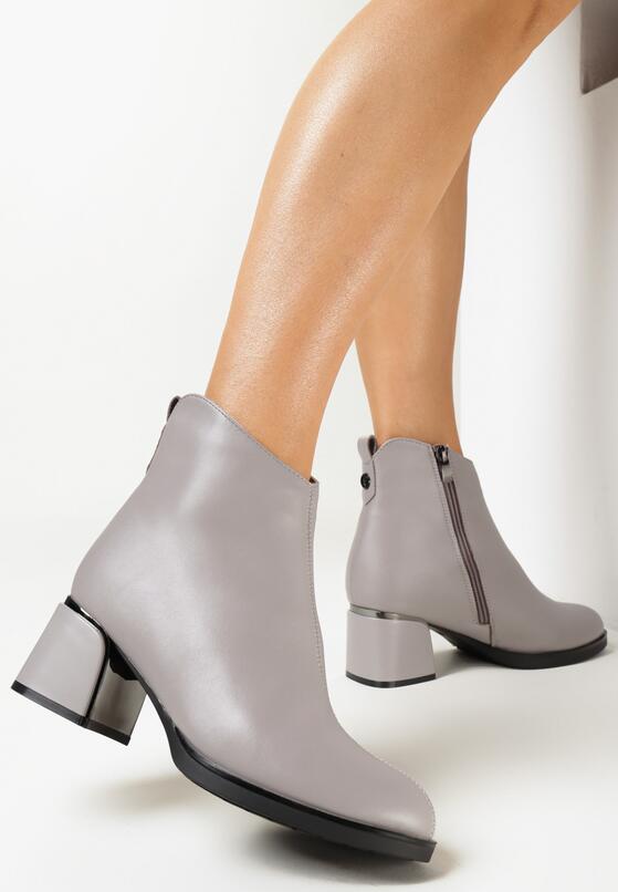 Botine Gri închis 2