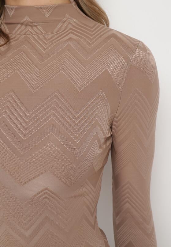 Brązowa Bluzka z Półgolfem Dustana 5