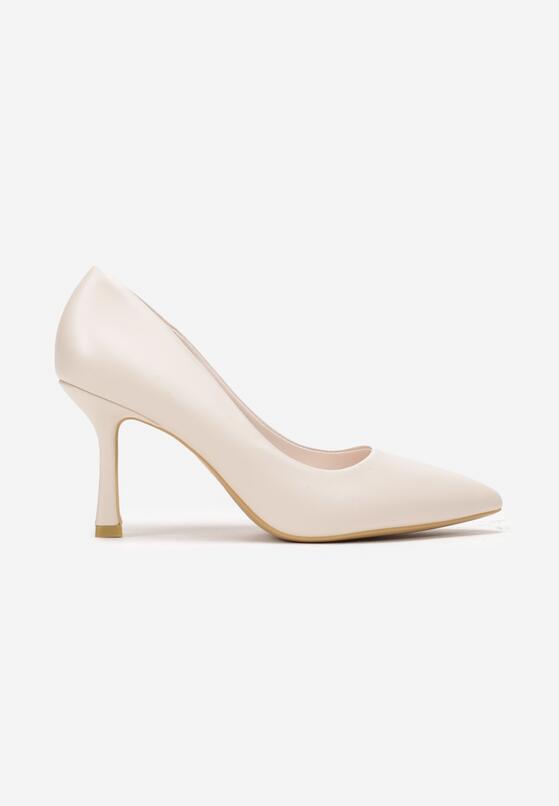 Pantofi stiletto Bej 3