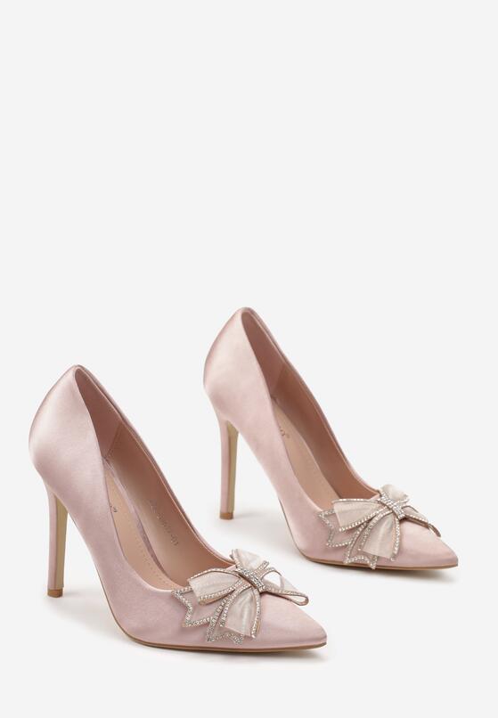 Pantofi stiletto Culoarea șampaniei 4