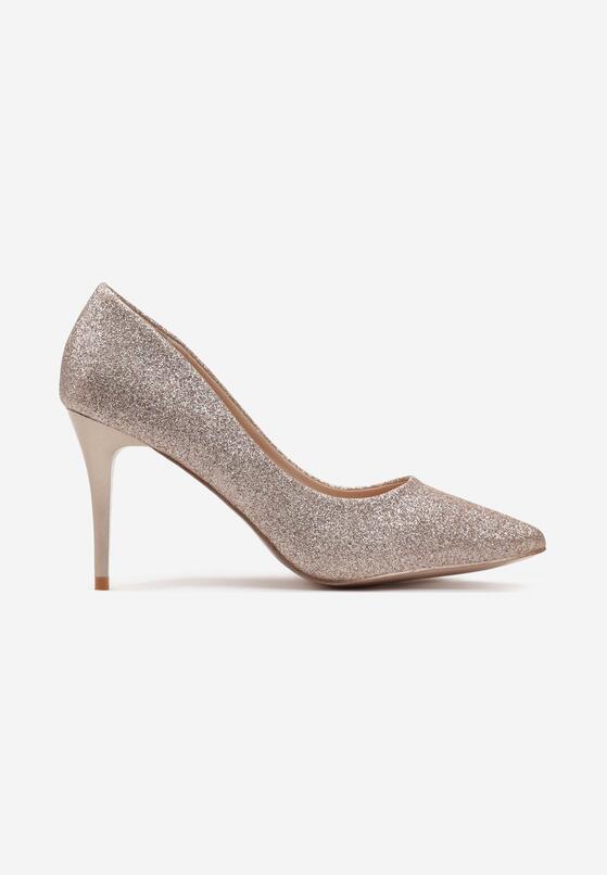 Pantofi stiletto Culoarea șampaniei 3
