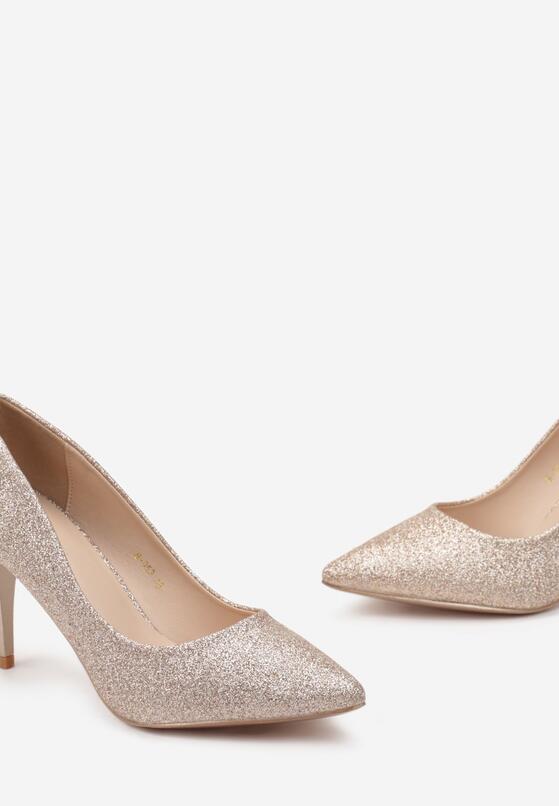 Pantofi stiletto Culoarea șampaniei 5