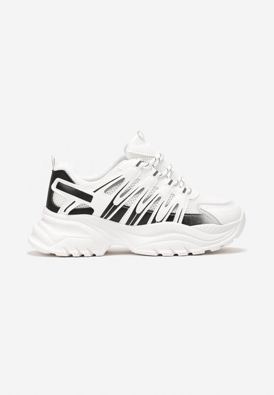 Białe Sneakersy na Grubej Podeszwie Pocalla 3