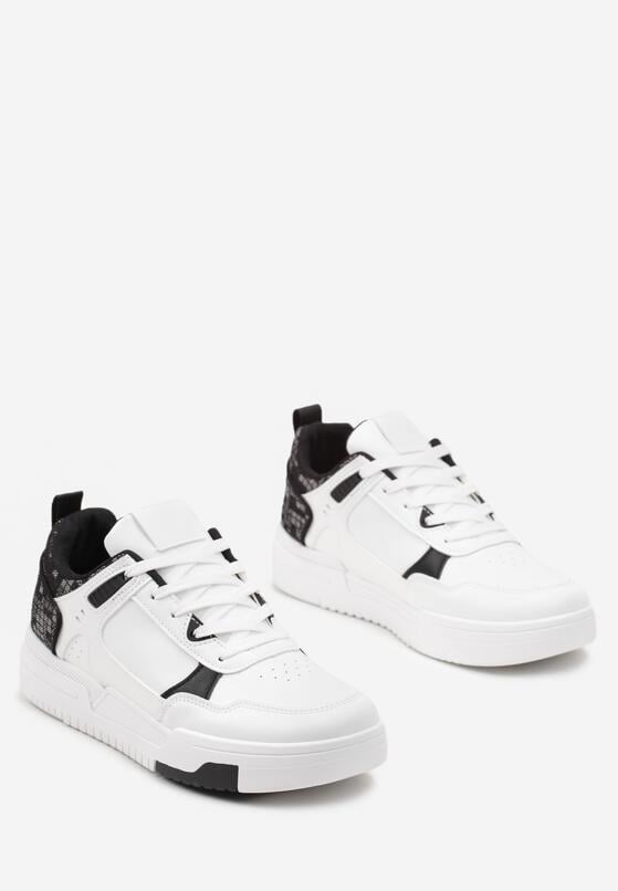 Pantofi sport Alb cu negru 2