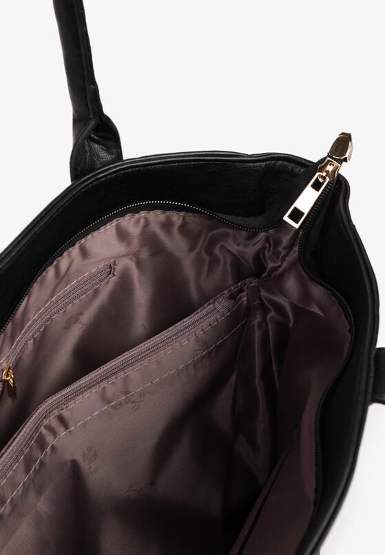 Czarna Duża Torebka na Ramię Carminea 4