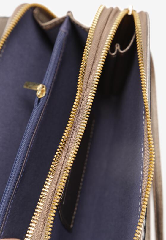 Beżowa  Mała Torebka na Ramię Zellina 3