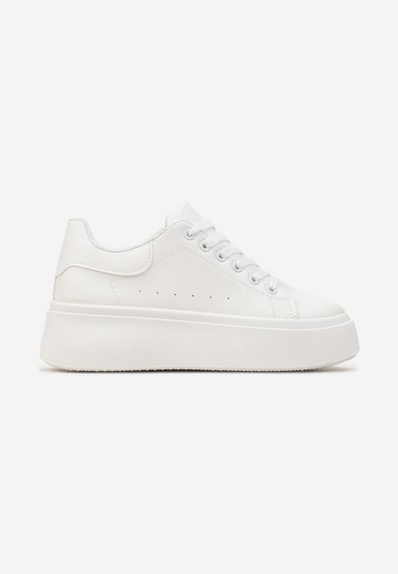 Białe Sneakersy na Platformie Spoola 3