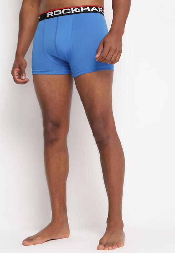 Niebieskie Bawełniane Majtki Bokserki z Szeroką Gumką w Pasie Vehava 1