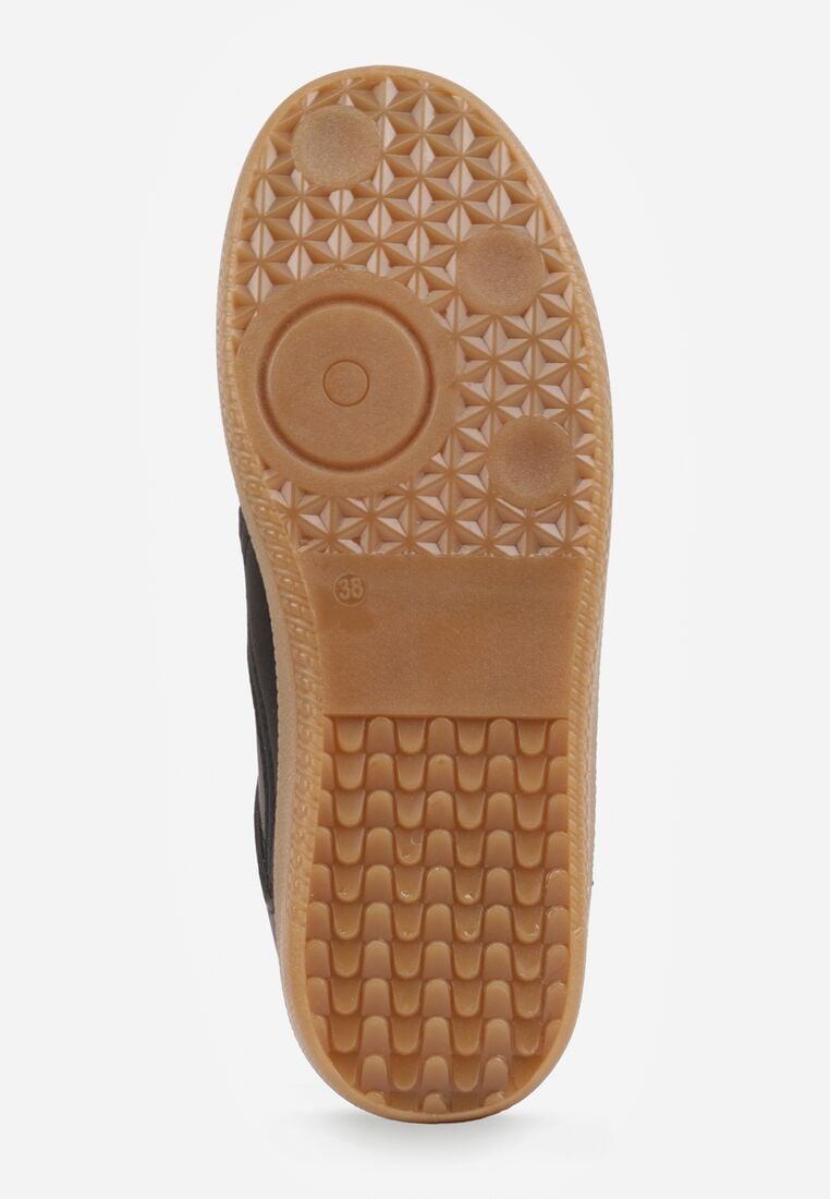 Czarne Sneakersy przed Kostkę z Ozdobnymi Przeszyciami Erdafa 6