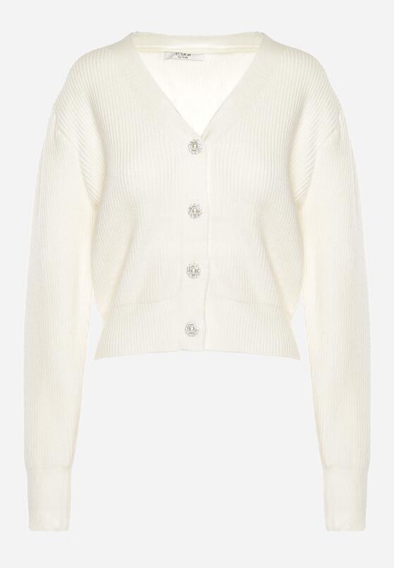 Cardigan Alb 6
