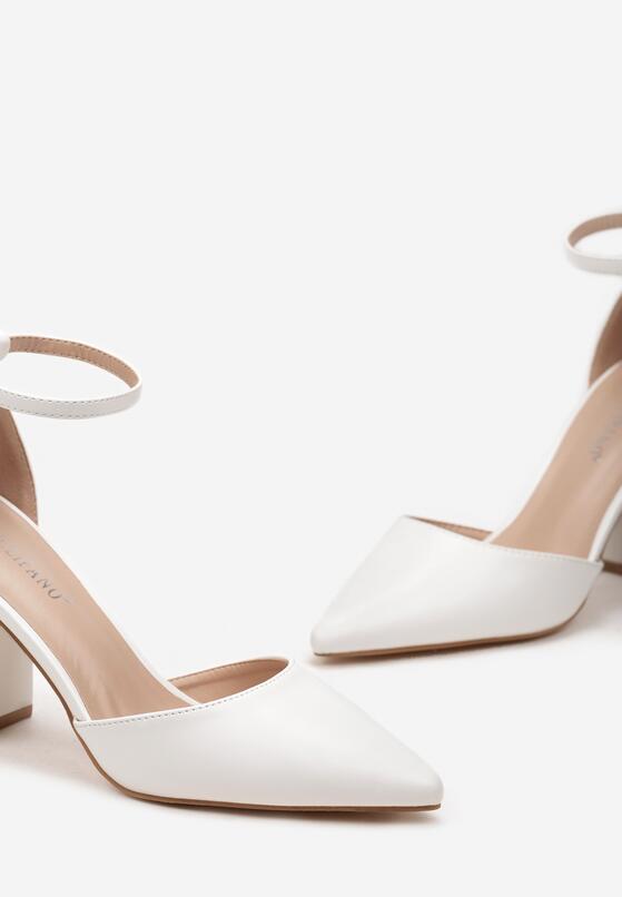 Pantofi cu toc Albi 6