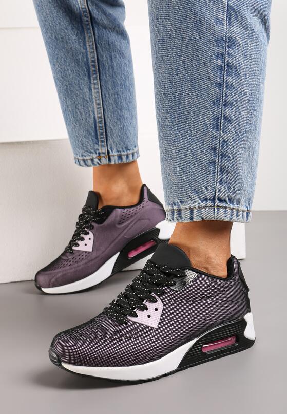 Sneakers Negru cu roz 1