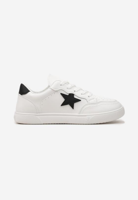 Białe Sneakersy z Naszywką w Kształcie Gwiazdki Desdema 4