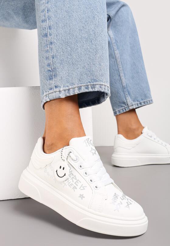Sneakers Alb cu argintiu 2