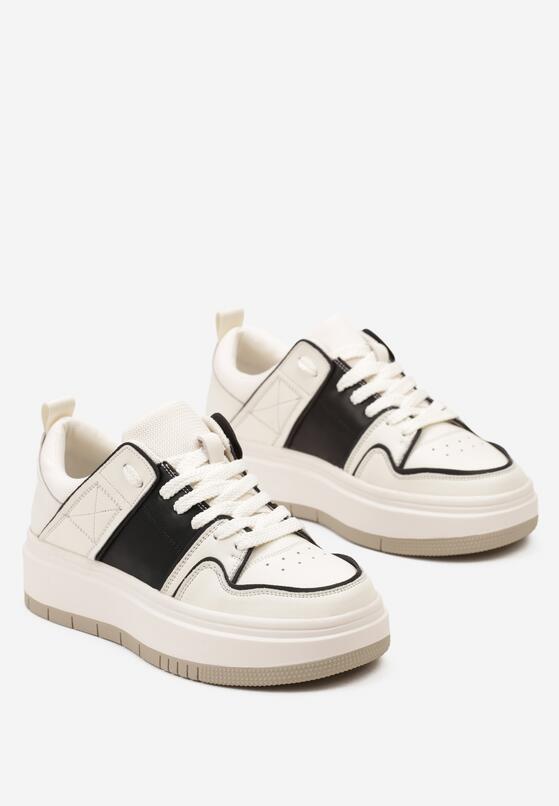 Sneakers Alb cu negru 5