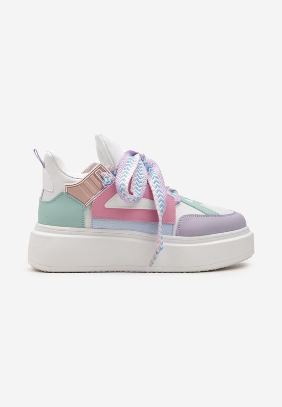 Sneakers Alb cu mov 4