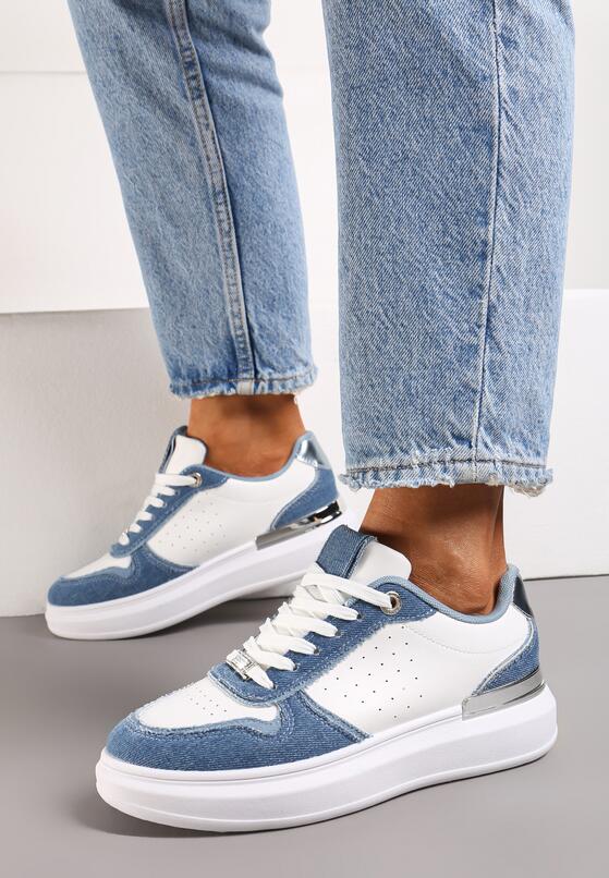 Sneakers Alb cu albastru 1