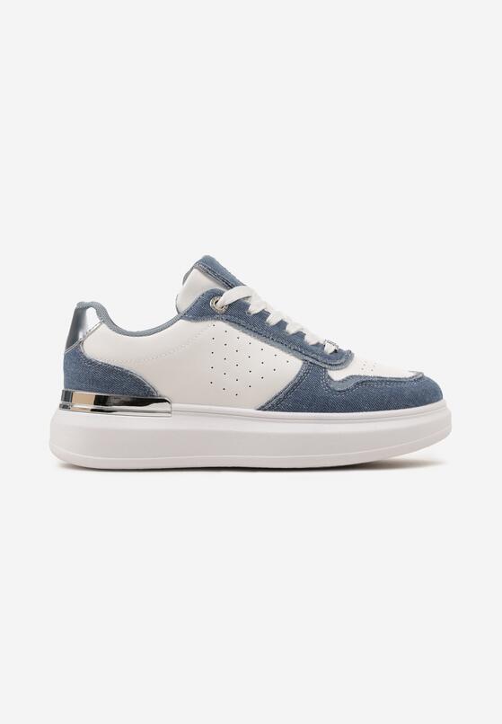 Sneakers Alb cu albastru 4